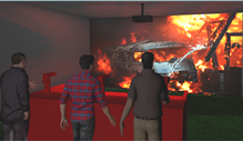 AR虚拟灭火体验项目投影版